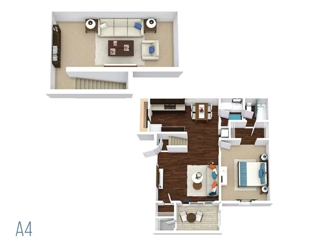 1 Bed • 1 Bath 1516 floor plan