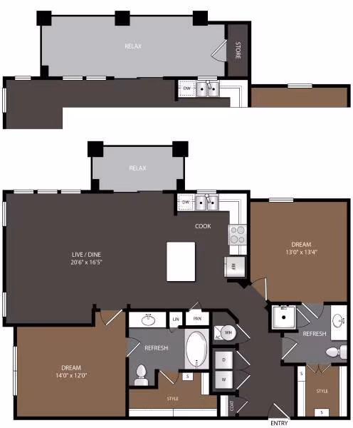 Unit 5315 5315 floor plan