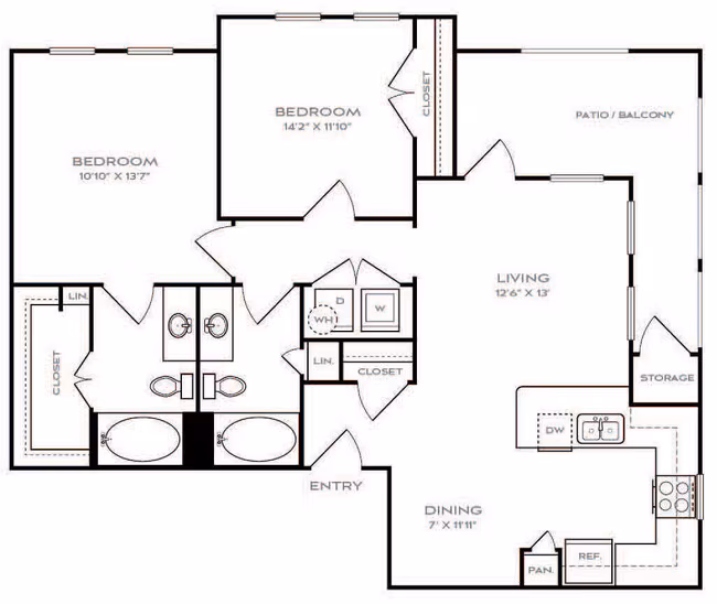 Unit 7302 7302 floor plan