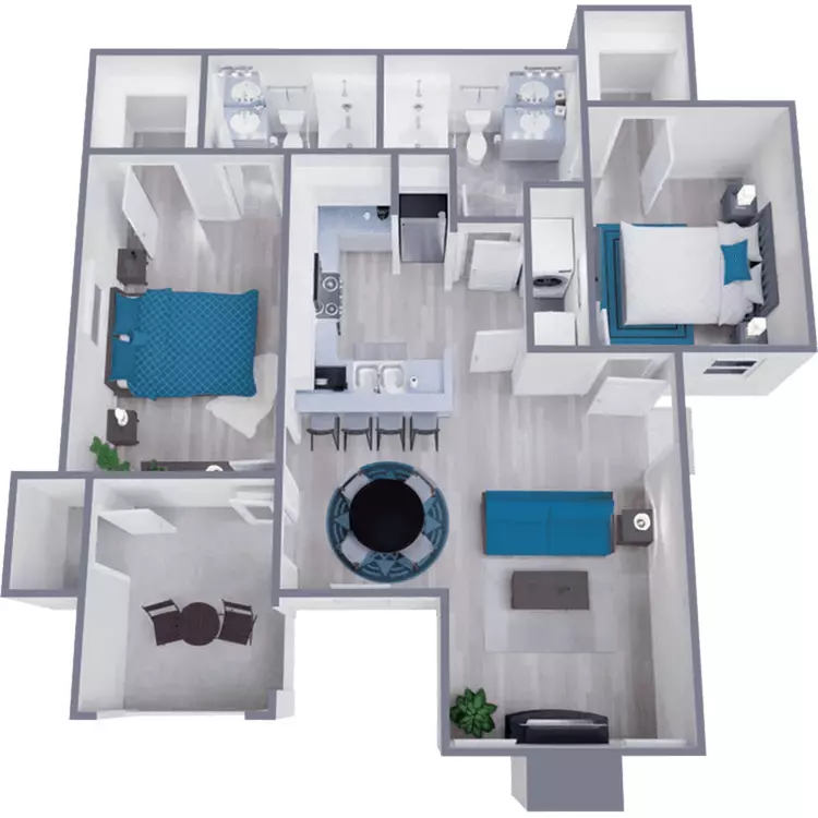Unit 1215 1215 floor plan