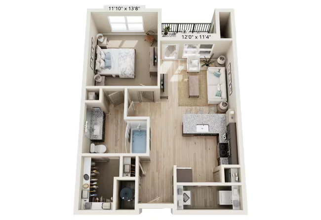 Unit 122 227 floor plan