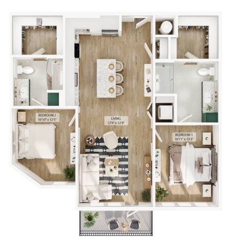 Unit 1573 1473 floor plan