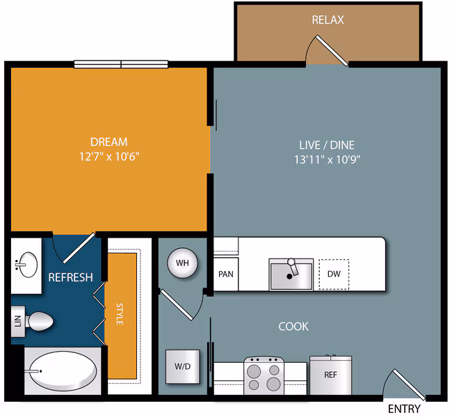 Unit 1-204 1-108 floor plan