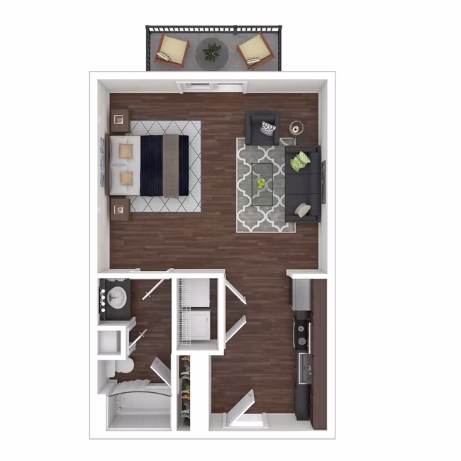 Studio • 1 Bath 4100 floor plan
