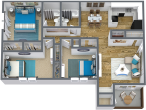 C1 217 floor plan