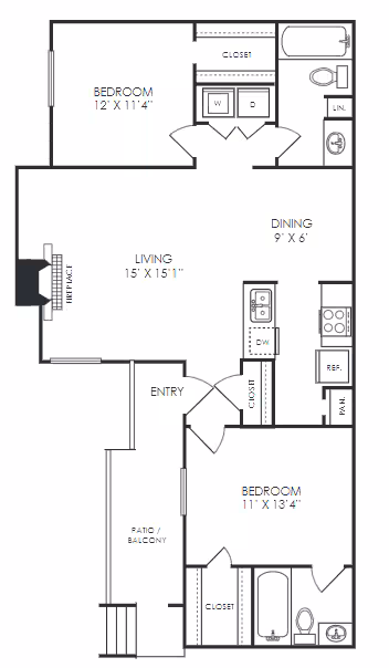 Unit 242 106 floor plan