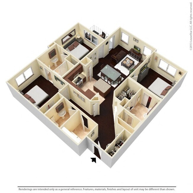 3 Beds • 3 Bath 06009 floor plan