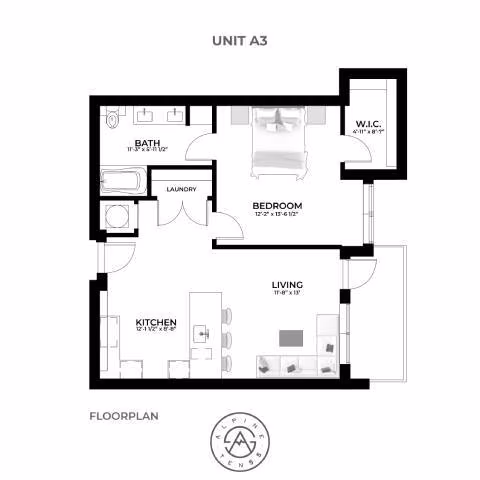 Unit 3-208 3-208 floor plan