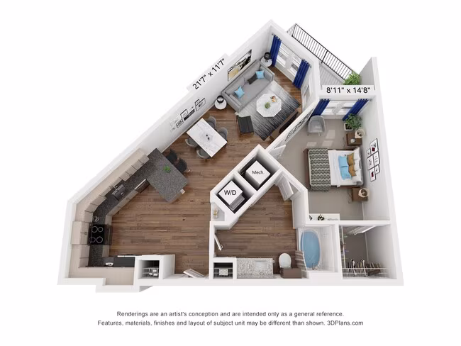 Unit 1040 1040 floor plan