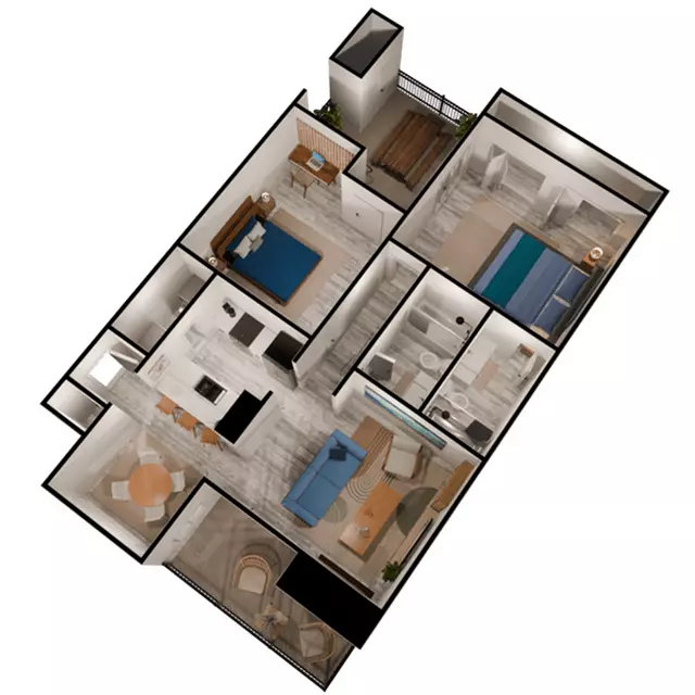 B1 Classic 13C-1322 floor plan