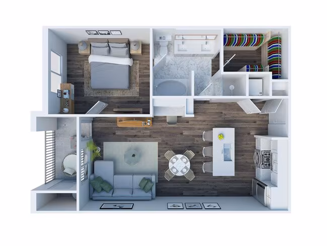 Unit D204 C304 floor plan