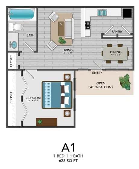 A1 1622 floor plan