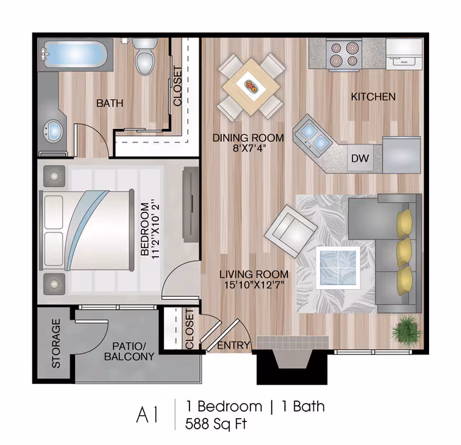 A1 1805P floor plan