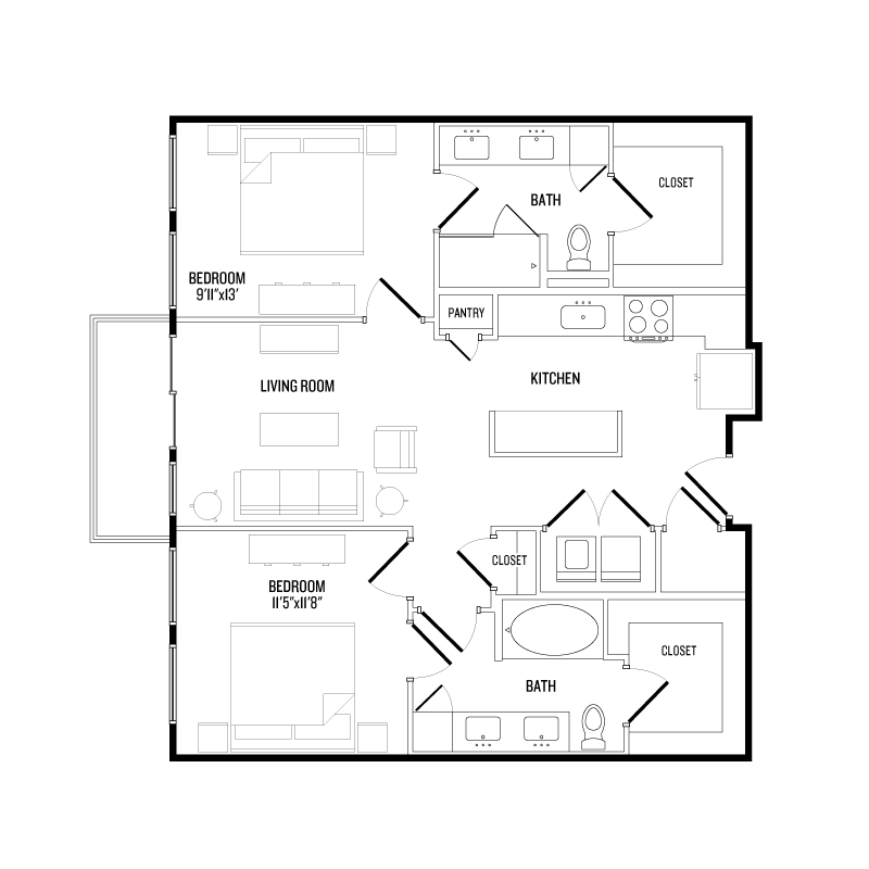 B2 455 floor plan