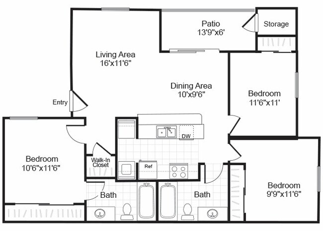 Unit 06-301 06-301 floor plan
