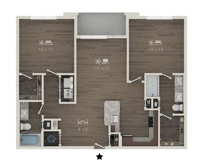 Unit 4117 4117 floor plan