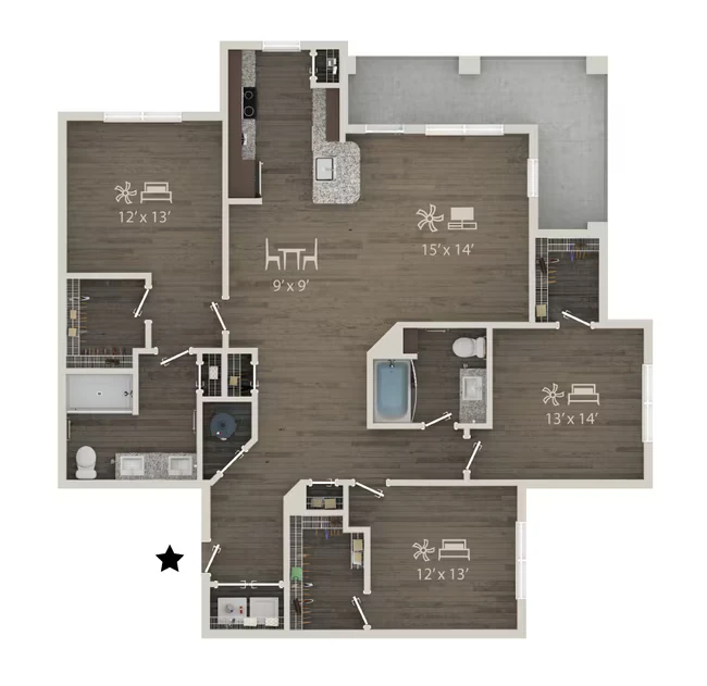 C1 1335 floor plan