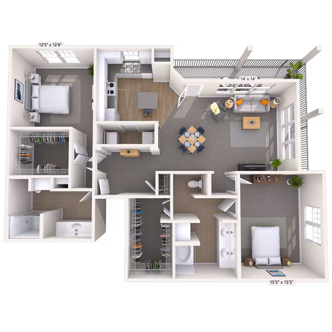 Unit 01501 01238 floor plan
