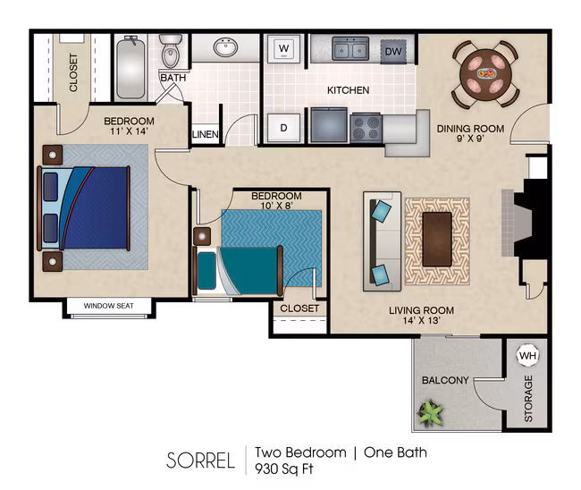 Sorrel 1605 floor plan