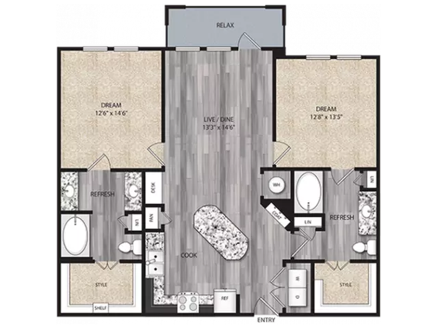 B3 1-1102 floor plan