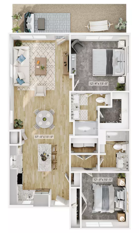 1A 10037 Magnolia Bend Way floor plan