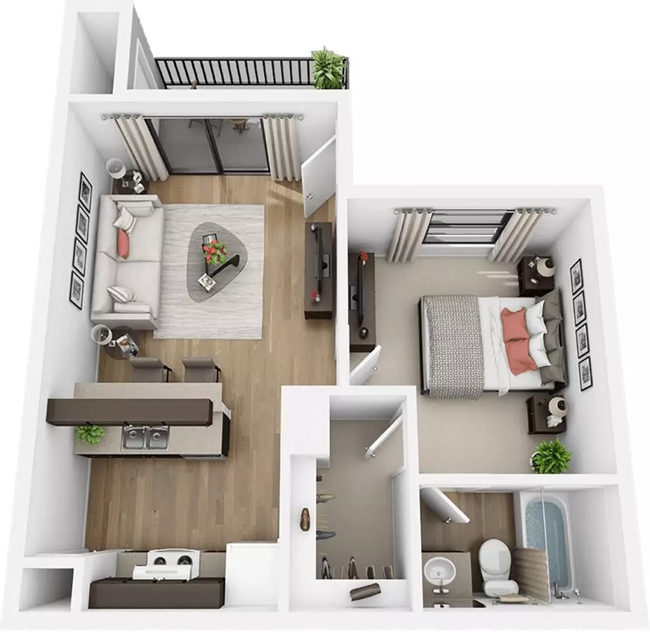 A1U 233 floor plan