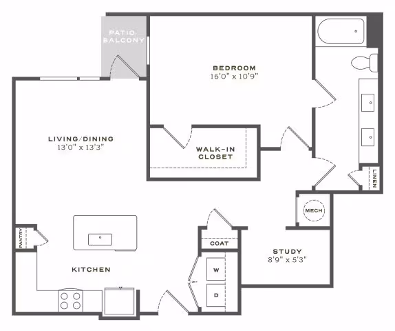 Unit 340 340 floor plan
