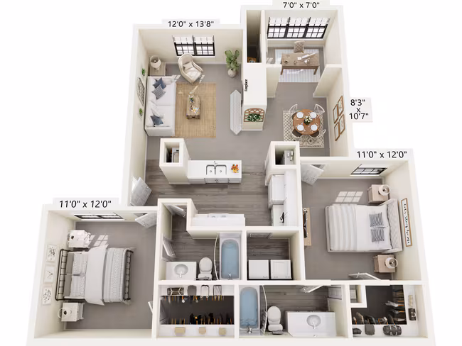 Unit 410 1408 floor plan