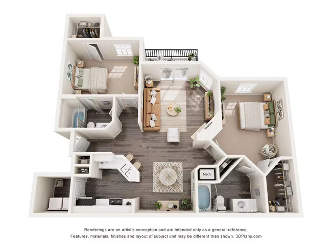 2X2A 104 floor plan