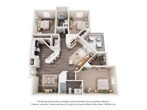 3X2A 107 floor plan