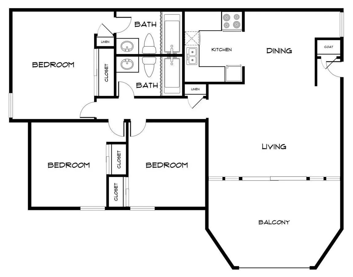 Unit 1137-201 1137-201 floor plan