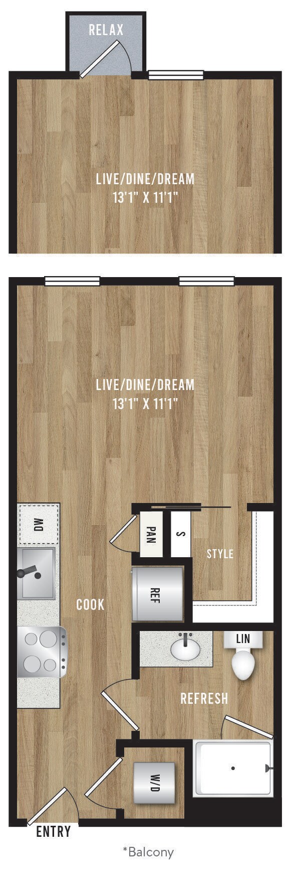 Unit 634 634 floor plan