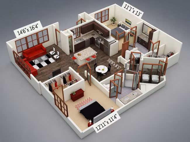Unit 375 475 floor plan