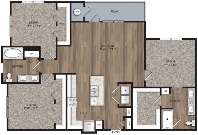 Unit 1235 1235 floor plan