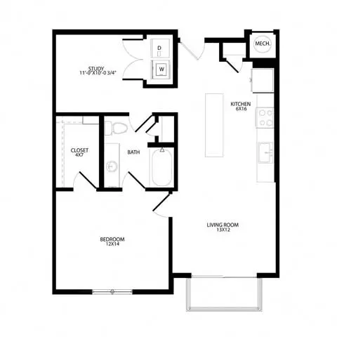 Unit 5109 4204 floor plan