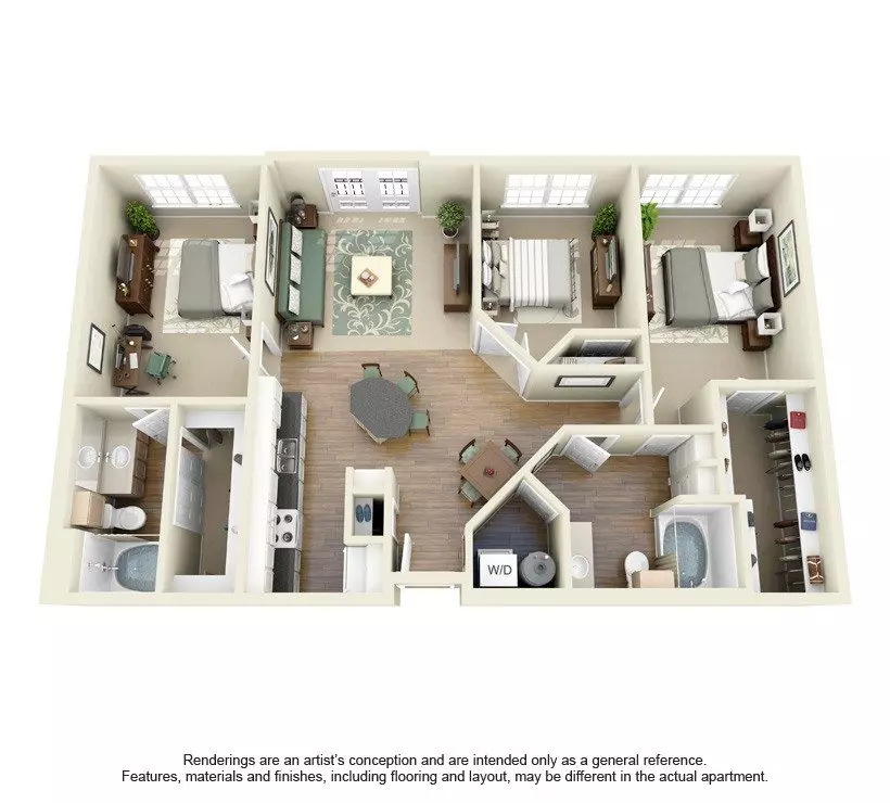 3 Beds • 2 Bath 237 floor plan