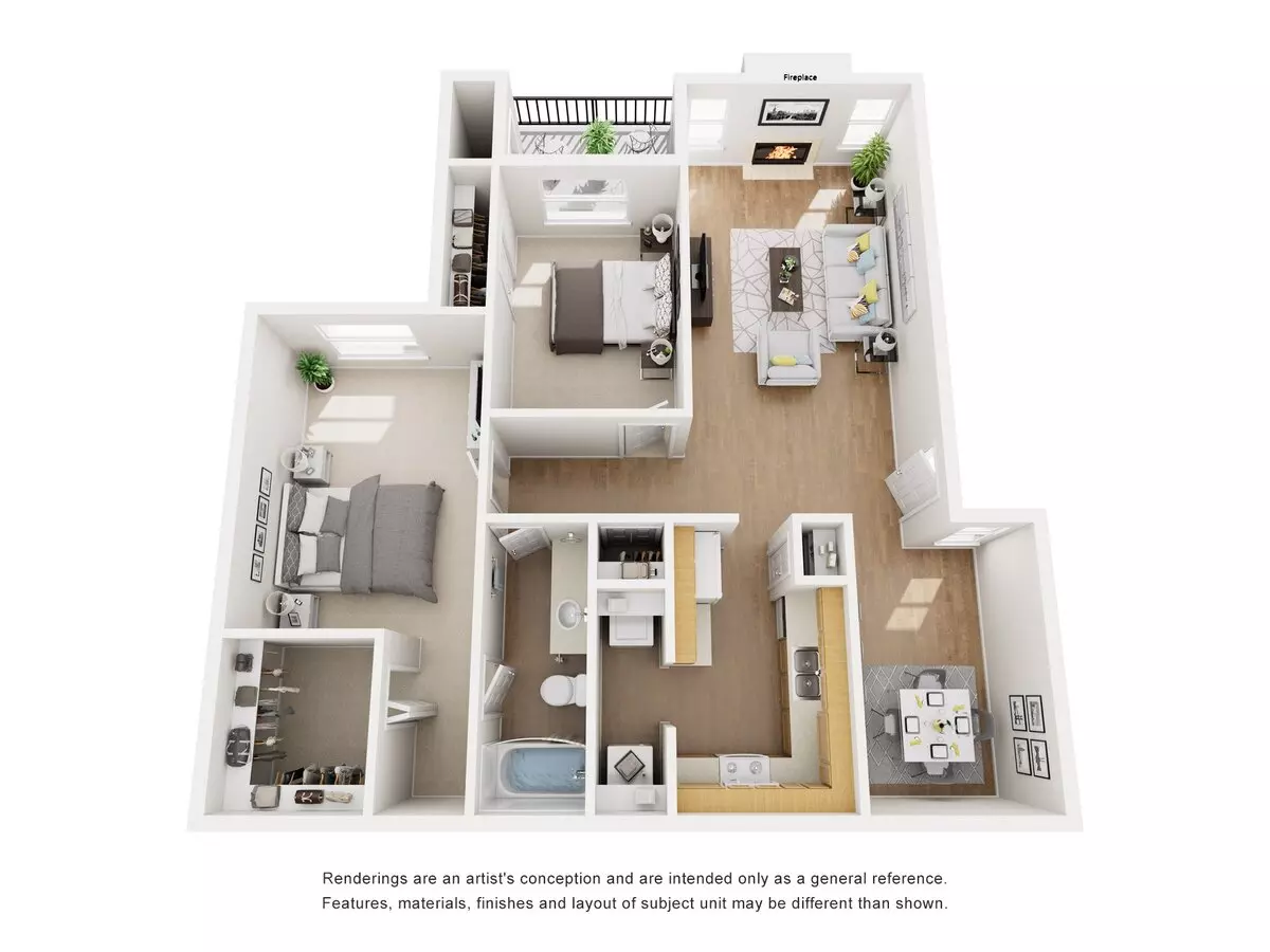 Unit 1813 1021 floor plan