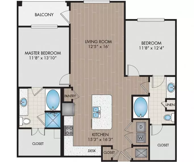 Unit 421 418 floor plan