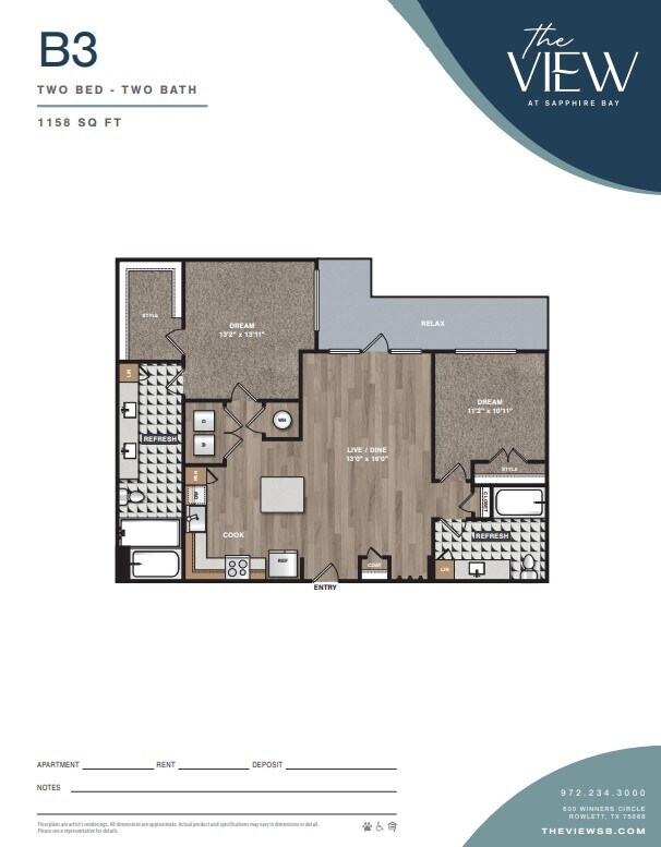 Unit 1301 1301 floor plan