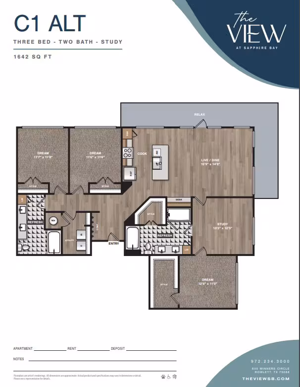 Unit 1314 1314 floor plan