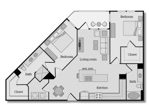 B2 411 floor plan