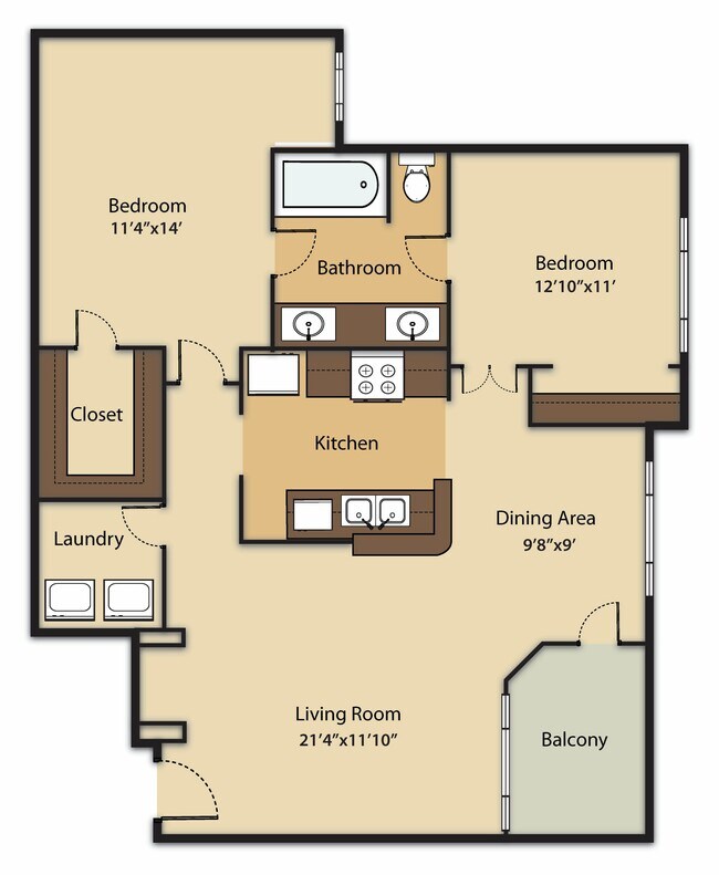 Unit 1437 1437 floor plan