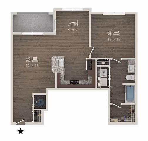 Unit 1203 1303 floor plan