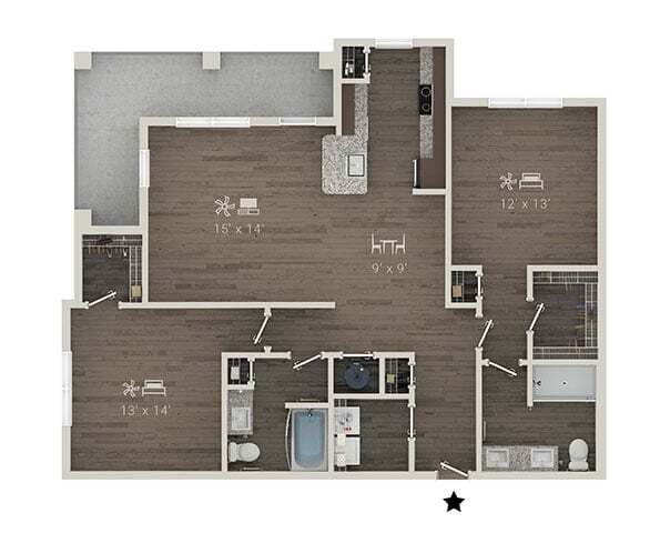 B2 1101 floor plan