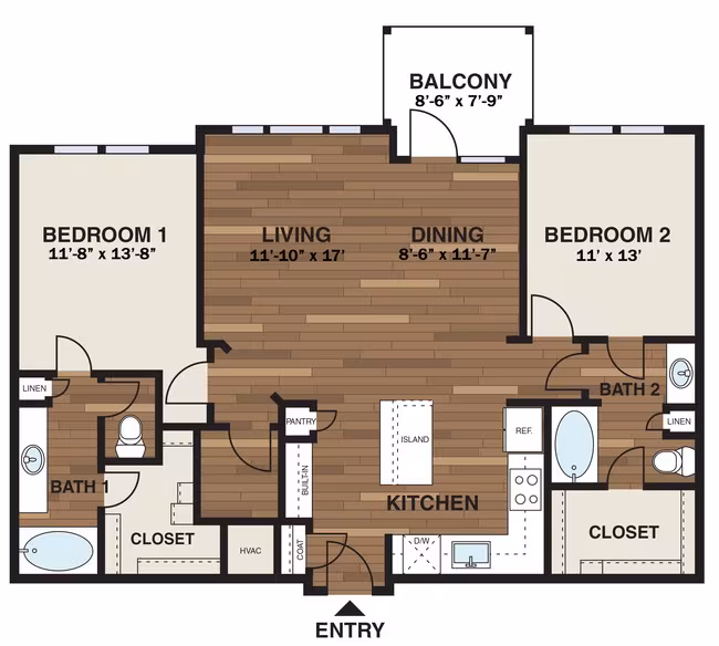 Unit 8304 4204 floor plan