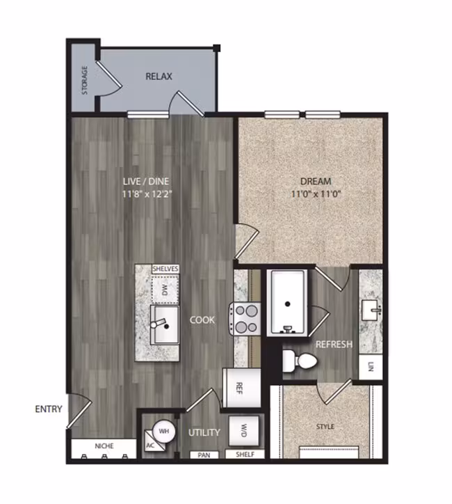 Unit 1303 7105 floor plan