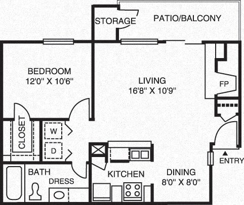 Unit 503G 503G floor plan