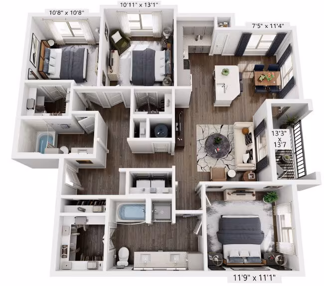 C1 1439 floor plan