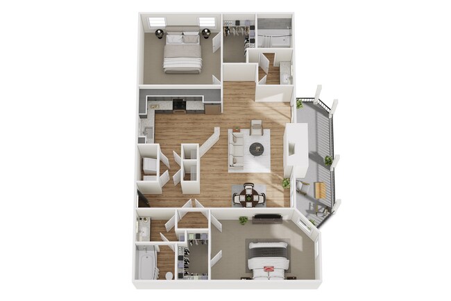 2x2 303 floor plan