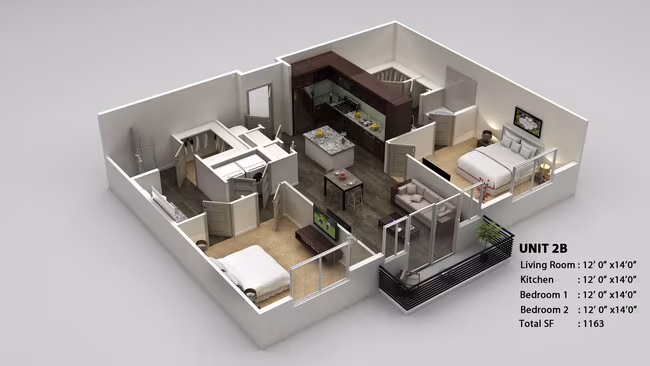 B2 3328 floor plan